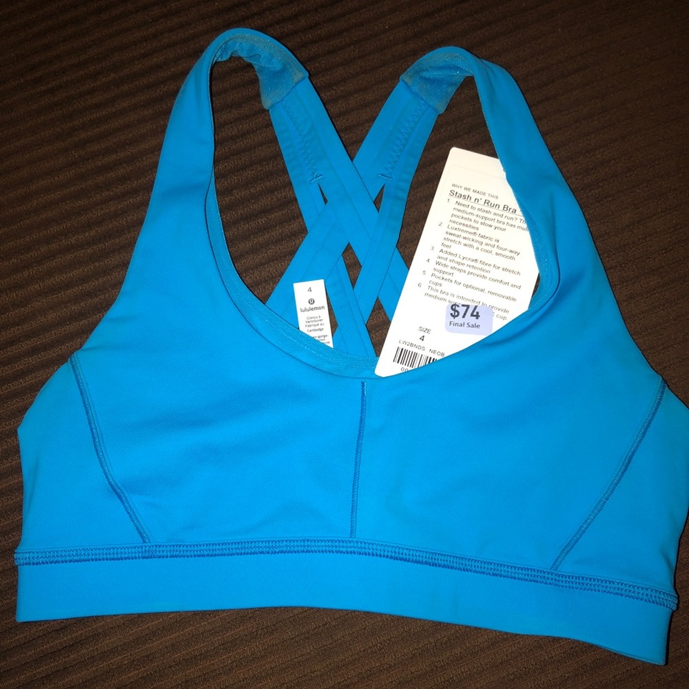 Lululemon stash n’ run sports bra